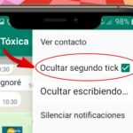 Ocultar el segundo Tick a una persona en WhatsApp