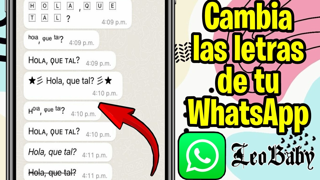 Como cambiar el tipo de letra en WhatsApp