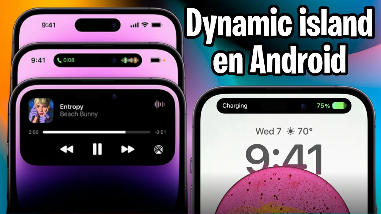 Dynamic island de iPhone 14 pro para Android