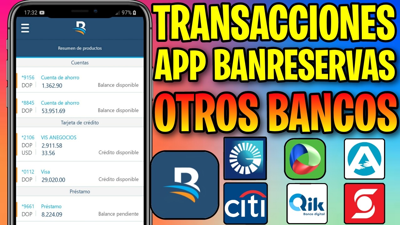 Cómo hacer transferencias desde la app de BanReservas a otros bancos